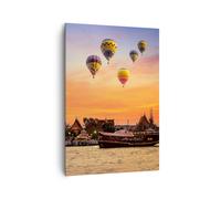 Impression sur Toile 70x100cm Tableaux Image Photo temple asie Art Decoration