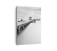 Impression sur Toile 70x100cm Tableaux Image Photo Thaïlande baie plage pont
