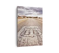 Impression sur Toile 70x100cm Tableaux Image Photo USA route 66 voyage
