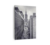 Impression sur Toile 70x100cm Tableaux Image Photo Varsovie Palais Culture