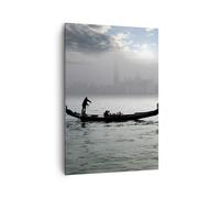 Impression sur Toile 70x100cm Tableaux Image Photo Venise Italie Ville Eau