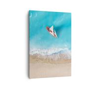 Impression sur Toile 70x100cm Tableaux Image Photo Yacht Été Mer Art Decoration