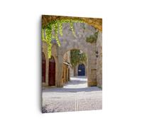 Impression sur Toile 70x100cm Tableaux Image Rue histoire architecture monument
