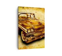 Impression sur Toile 70x100cm Tableaux Image Voiture classique limousine vitesse