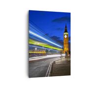 Impression sur Toile 70x100cm Tableaux Londres bâtiment du parlement Big ben