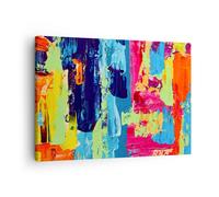 Impression sur Toile 70x50cm Tableaux Image Abstraction conception graphiques