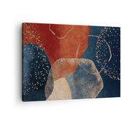 Impression sur Toile 70x50cm Tableaux Image Les couleurs les formes la géométrie