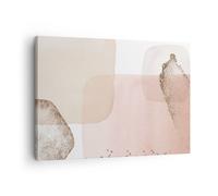Impression sur Toile 70x50cm Tableaux Image Photo Abstrait Moderne Pastel