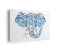 Impression sur Toile 70x50cm Tableaux Image Photo Elephant modèles faune afrique