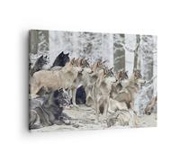 ARTTOR Tableau sur Toile Décoratif 70x50 cm Nature Animaux - 4357