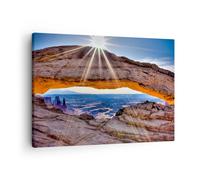 Impression sur Toile 70x50cm Tableaux Image Photo Roches vue paysage Decoration