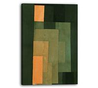 Impression sur toile (80x120cm): Paul Klee - Tour à Orange et Vert