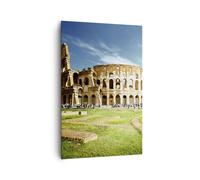 Impression sur Toile 80x120cm Tableaux Archéologie architecture italie colisée