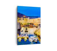 Impression sur Toile 80x120cm Tableaux Dubrovnik vieille ville forteresse