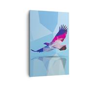 Impression sur Toile 80x120cm Tableaux Eagle illustration moderne graphiques