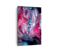 Impression sur Toile 80x120cm Tableaux Image Abstraction chimie cybernétique