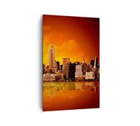 Impression sur Toile 80x120cm Tableaux Image Amérique architecture rue tourisme