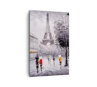 Impression sur Toile 80x120cm Tableaux Image Architecture paris eiffle france