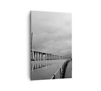 Impression sur Toile 80x120cm Tableaux Image Architecture vélo lisbonne tourisme