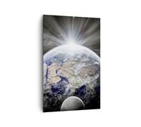 Impression sur Toile 80x120cm Tableaux Image Astronomie galaxie abstraction