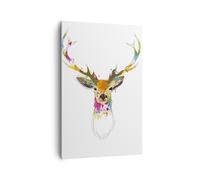 Impression sur Toile 80x120cm Tableaux Image Deer imaginaire graffiti graphique