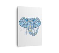 Impression sur Toile 80x120cm Tableaux Image Elephant modèles faune afrique