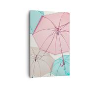 Impression sur Toile 80x120cm Tableaux Image Parapluies Ampoule improvisation