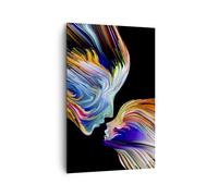 Impression sur Toile 80x120cm Tableaux Image Photo abstraction moderne
