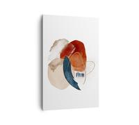 Impression sur Toile 80x120cm Tableaux Image Photo Abstraction Taches Moderne