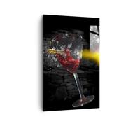 Impression sur Toile 80x120cm Tableaux Image Photo Arme balle verre vigne