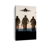 Impression sur Toile 80x120cm Tableaux Image Photo armée militaria Decoration