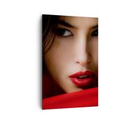 Impression sur Toile 80x120cm Tableaux Image Photo Beauté brune eleganc fille
