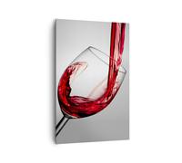 Impression sur Toile 80x120cm Tableaux Image Photo Boisson verre vin Decoration