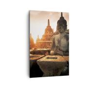 Impression sur Toile 80x120cm Tableaux Image Photo Bouddha foi Asie Decoration