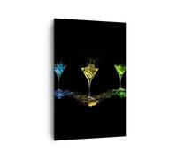 Impression sur Toile 80x120cm Tableaux Image Photo Cocktail boisson alcool verre