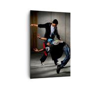 Impression sur Toile 80x120cm Tableaux Image Photo Équilibre danseurs saut