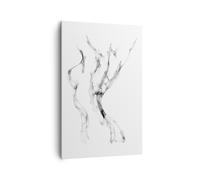 Impression sur Toile 80x120cm Tableaux Image Photo Femme Corps Nudité Decoration