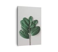Impression sur Toile 80x120cm Tableaux Image Photo Feuilles Plantes Botanique
