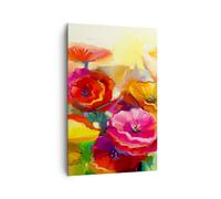 Impression sur Toile 80x120cm Tableaux Image Photo Fleurs Printemps Flore Jardin
