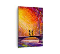 Impression sur Toile 80x120cm Tableaux Image Photo forêt arbre nature Decoration