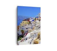 Impression sur Toile 80x120cm Tableaux Image Photo Grèce île tourisme santorini