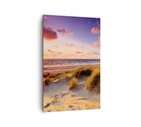 Impression sur Toile 80x120cm Tableaux Image Photo mer plage dune Art Decoration