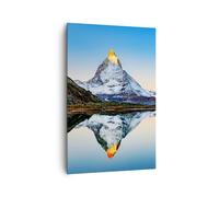 Impression sur Toile 80x120cm Tableaux Image Photo Montagnes Pic Cervin