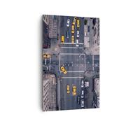 Impression sur Toile 80x120cm Tableaux Image Photo New York rue Art Decoration