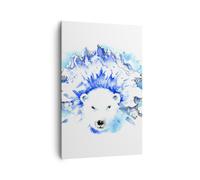 Impression sur Toile 80x120cm Tableaux Image Photo Ours glace hiver arctique