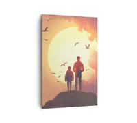 Impression sur Toile 80x120cm Tableaux Image Photo planète Terre Art Decoration
