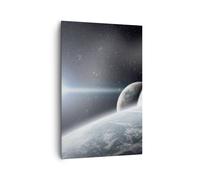 Impression sur Toile 80x120cm Tableaux Image Photo Planètes cosmos Etoiles