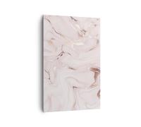 Impression sur Toile 80x120cm Tableaux Image Photo Rose Marbre Renversé