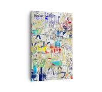 Impression sur Toile 80x120cm Tableaux Image Photo Rue graffiti mur Decoration