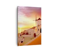 Impression sur Toile 80x120cm Tableaux Image Photo Santorin Grèce vacances